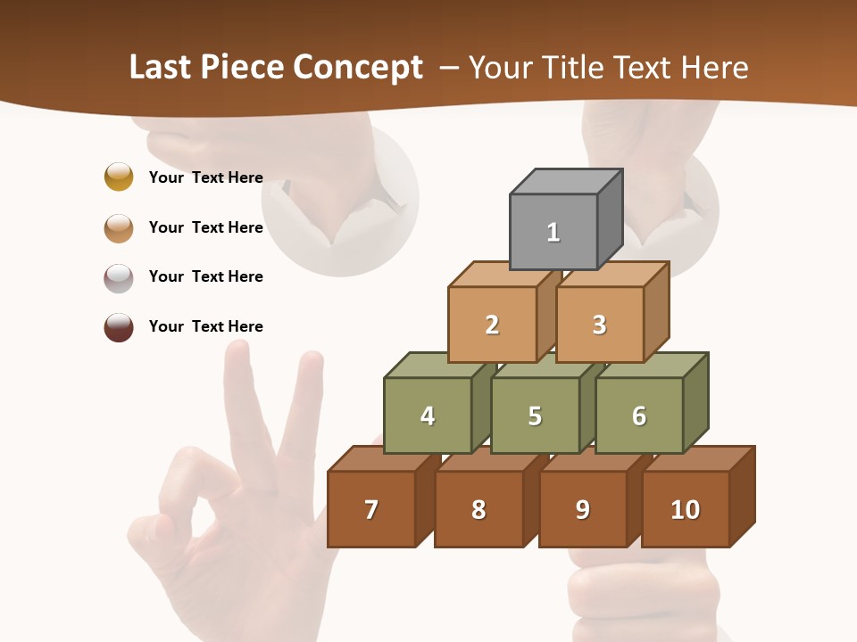 Caucasian People Three PowerPoint Template