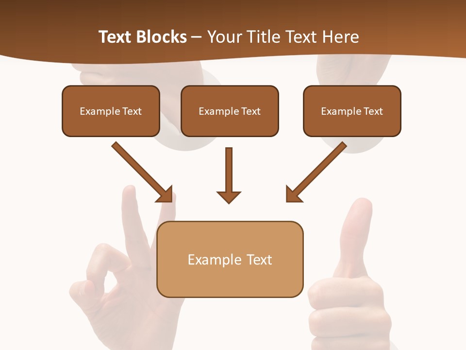 Caucasian People Three PowerPoint Template