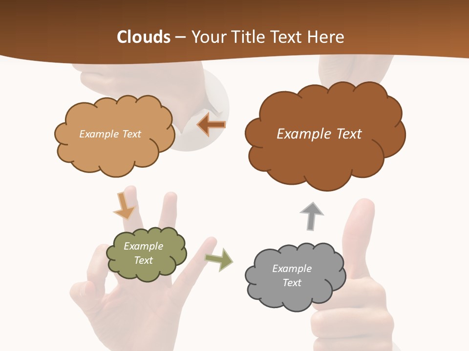 Caucasian People Three PowerPoint Template