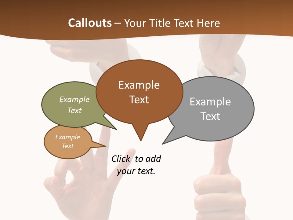 Caucasian People Three PowerPoint Template