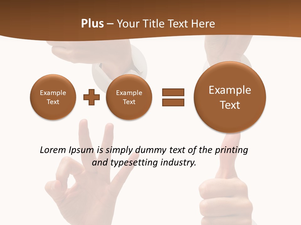 Caucasian People Three PowerPoint Template