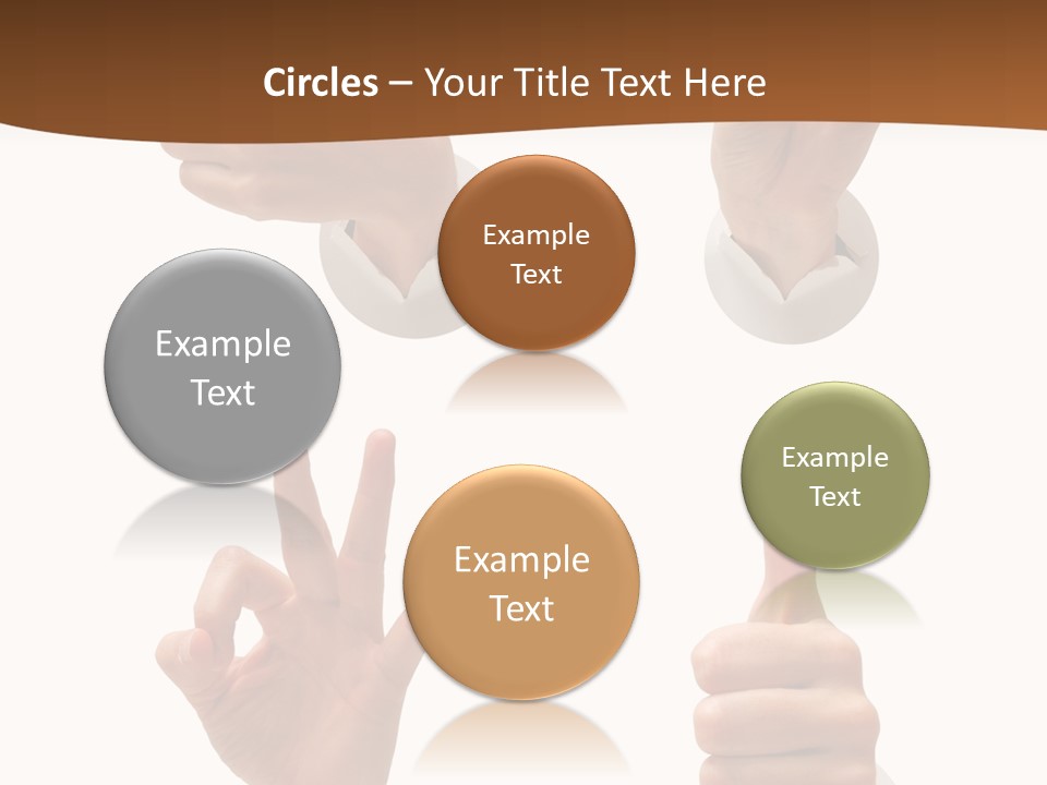 Caucasian People Three PowerPoint Template