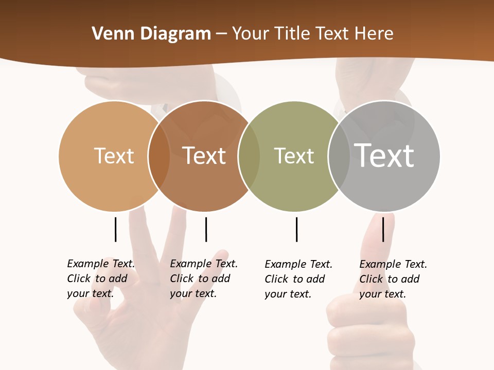 Caucasian People Three PowerPoint Template