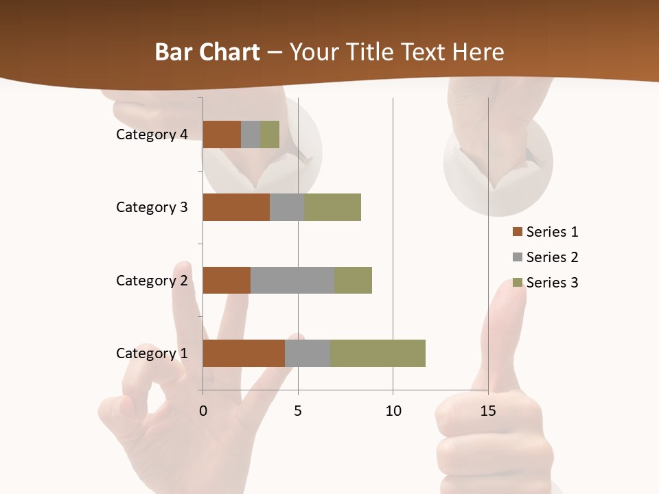Caucasian People Three PowerPoint Template