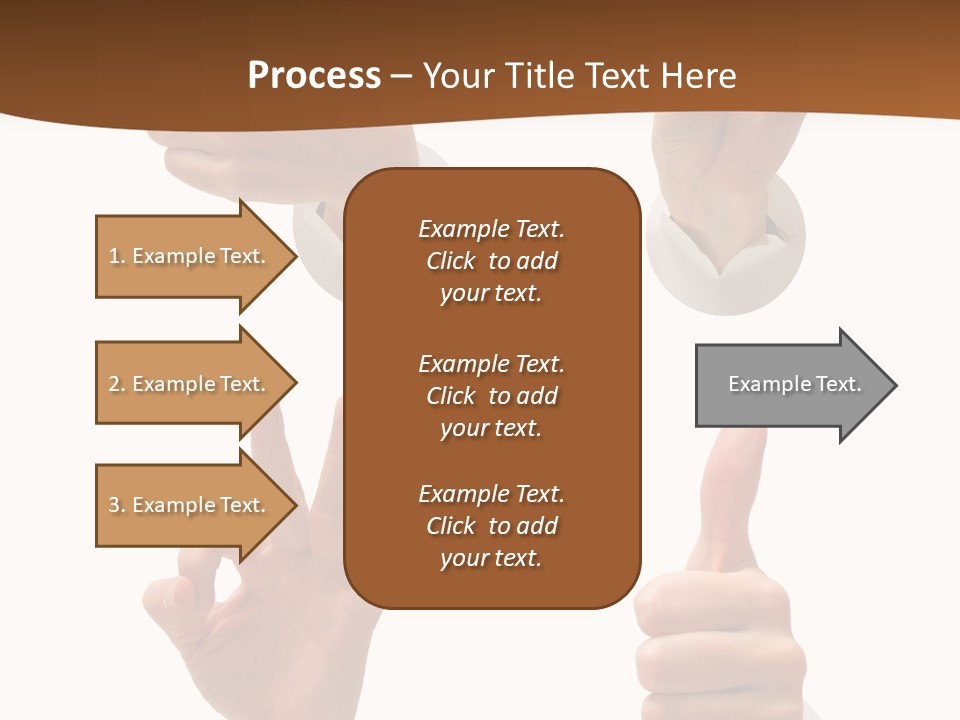 Caucasian People Three PowerPoint Template