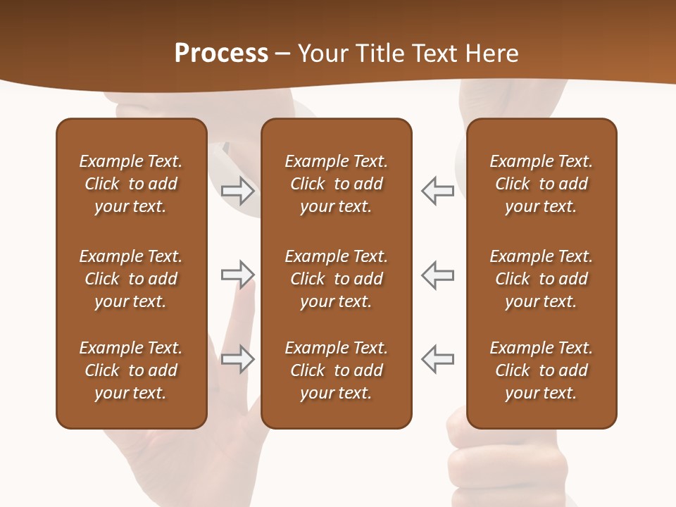 Caucasian People Three PowerPoint Template