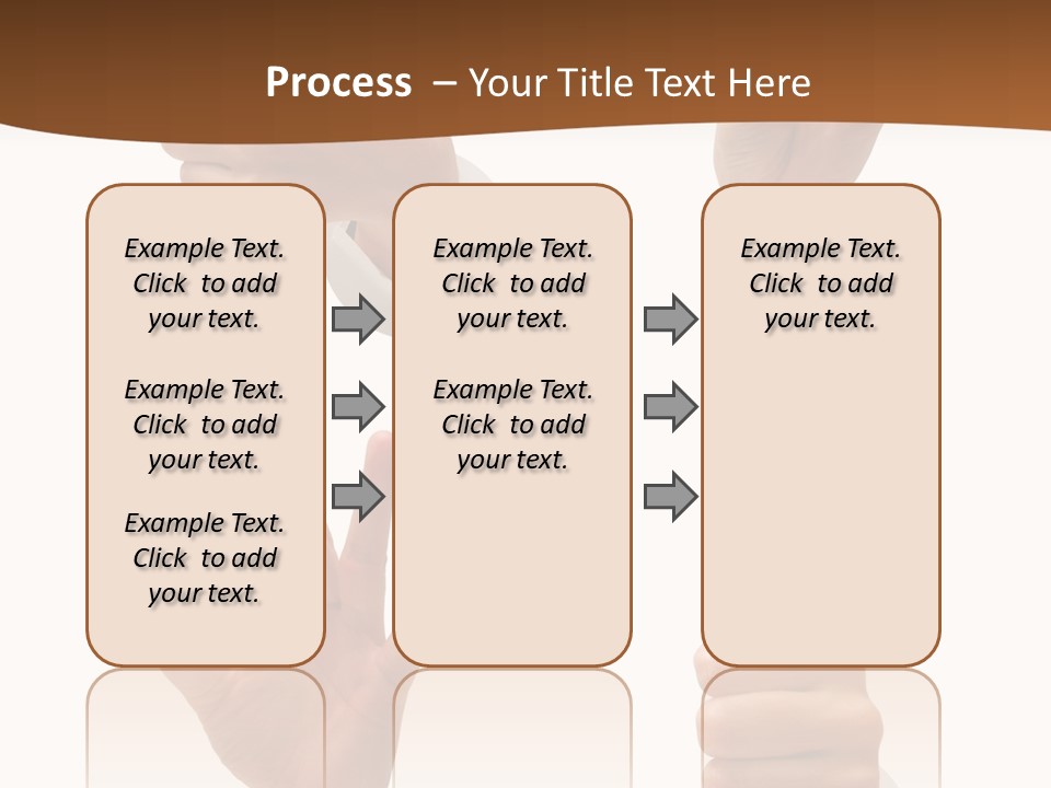 Caucasian People Three PowerPoint Template