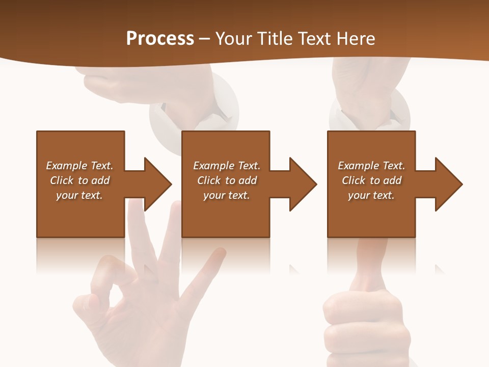 Caucasian People Three PowerPoint Template