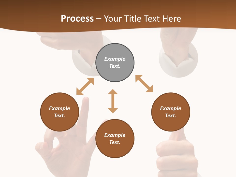Caucasian People Three PowerPoint Template