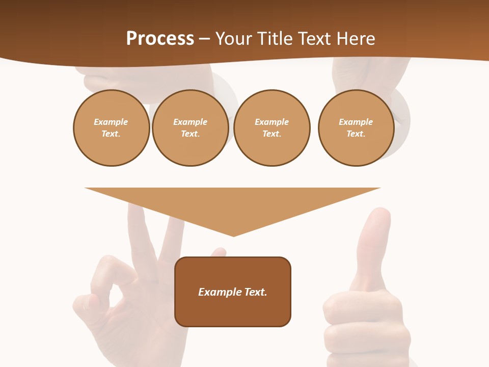 Caucasian People Three PowerPoint Template