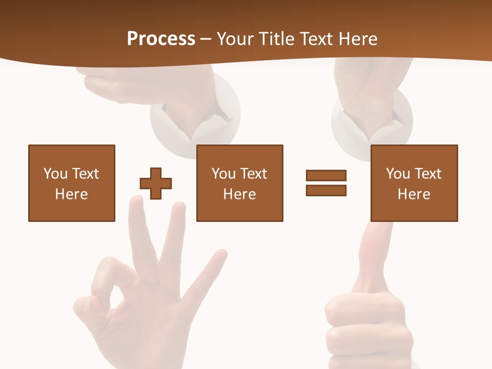 Caucasian People Three PowerPoint Template