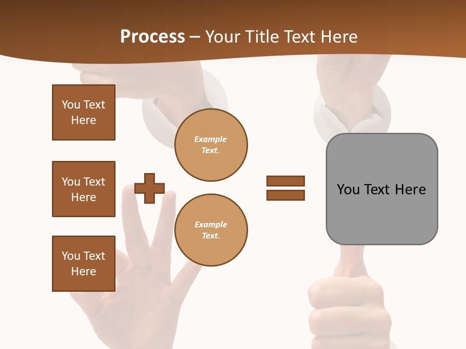 Caucasian People Three PowerPoint Template