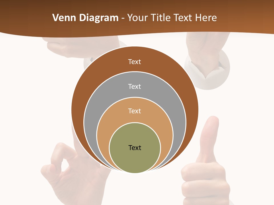 Caucasian People Three PowerPoint Template