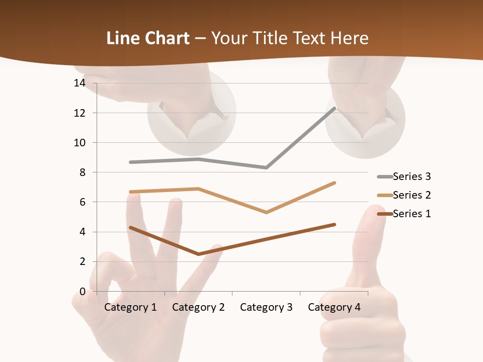 Caucasian People Three PowerPoint Template