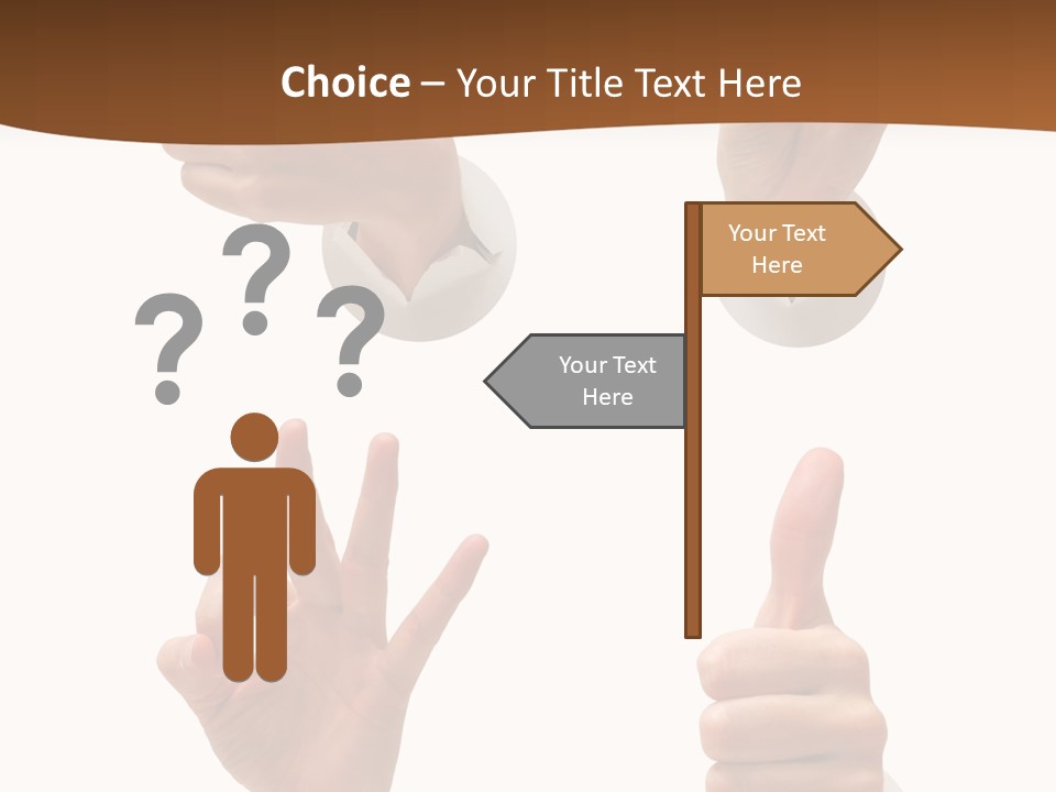 Caucasian People Three PowerPoint Template