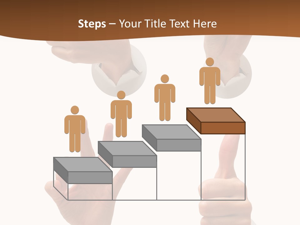 Caucasian People Three PowerPoint Template