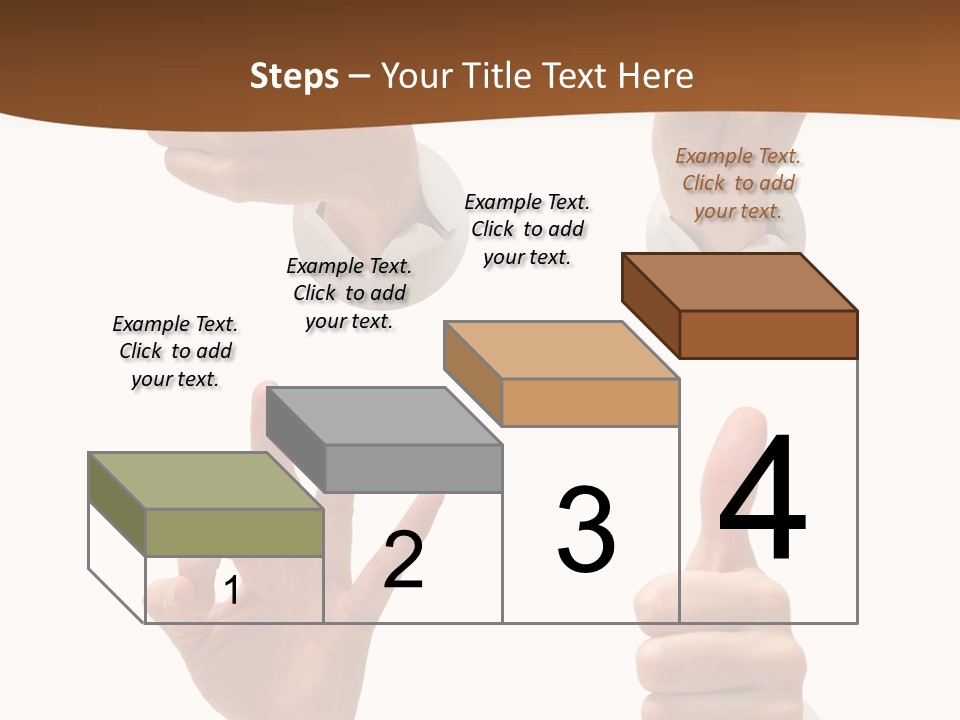 Caucasian People Three PowerPoint Template