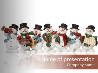 Decoration Freeze Year PowerPoint Template