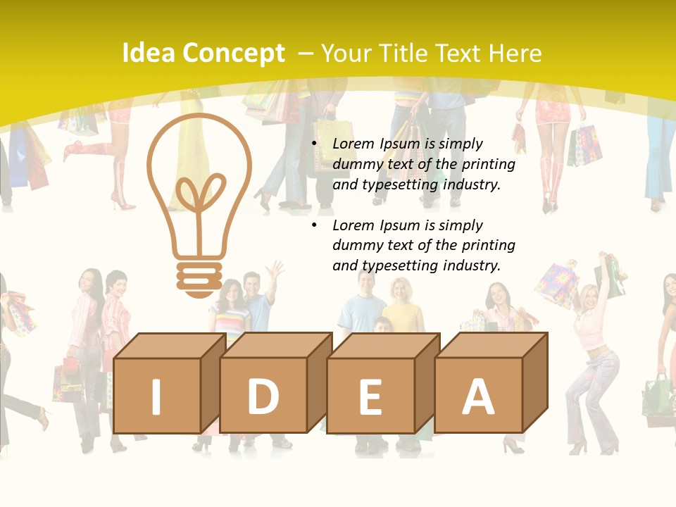 Children Isolate Beauty PowerPoint Template