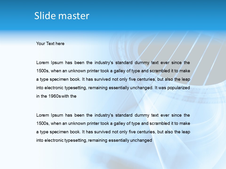 Backdrop Background Blue PowerPoint Template