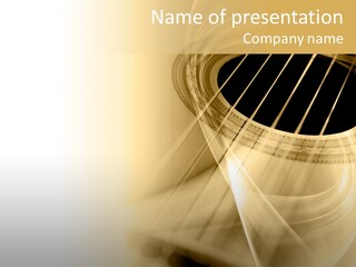 Guitar Water Digital PowerPoint Template