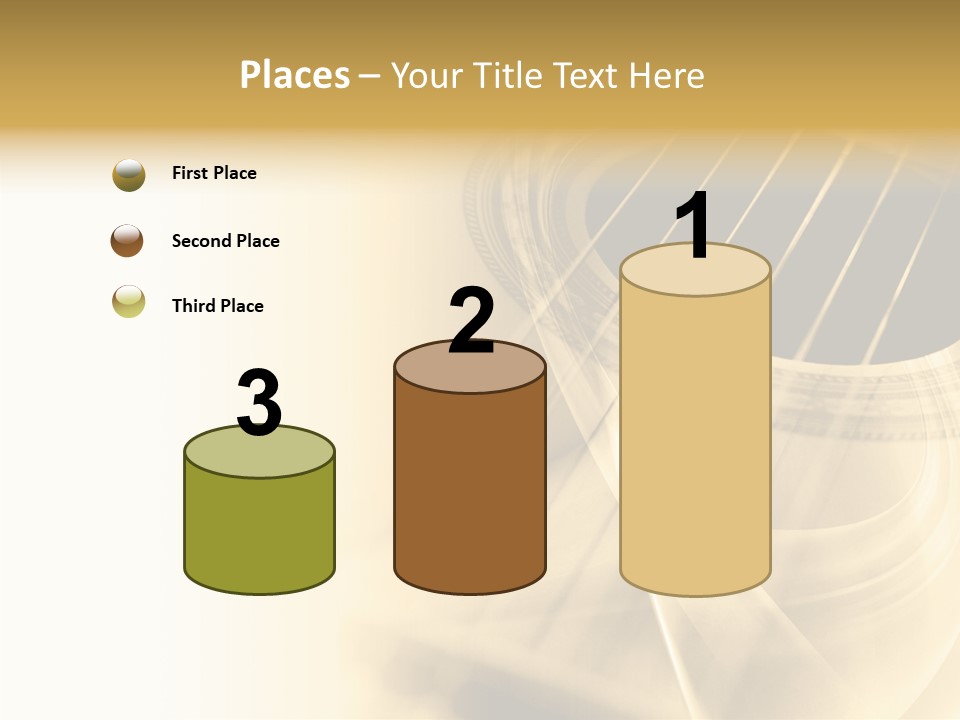 Guitar Water Digital PowerPoint Template