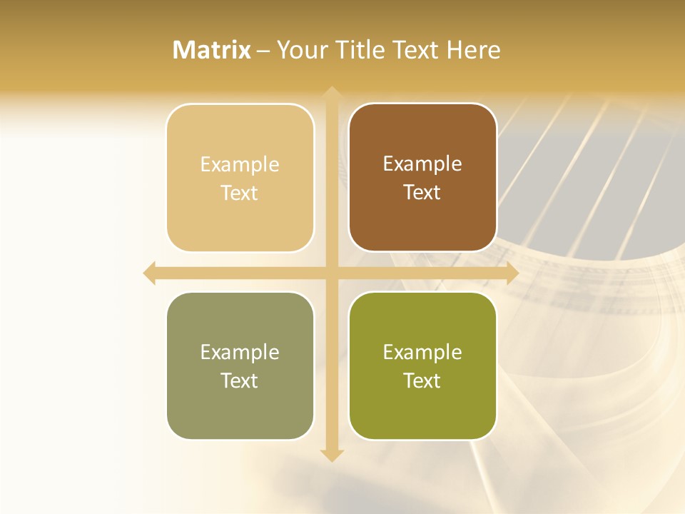 Guitar Water Digital PowerPoint Template