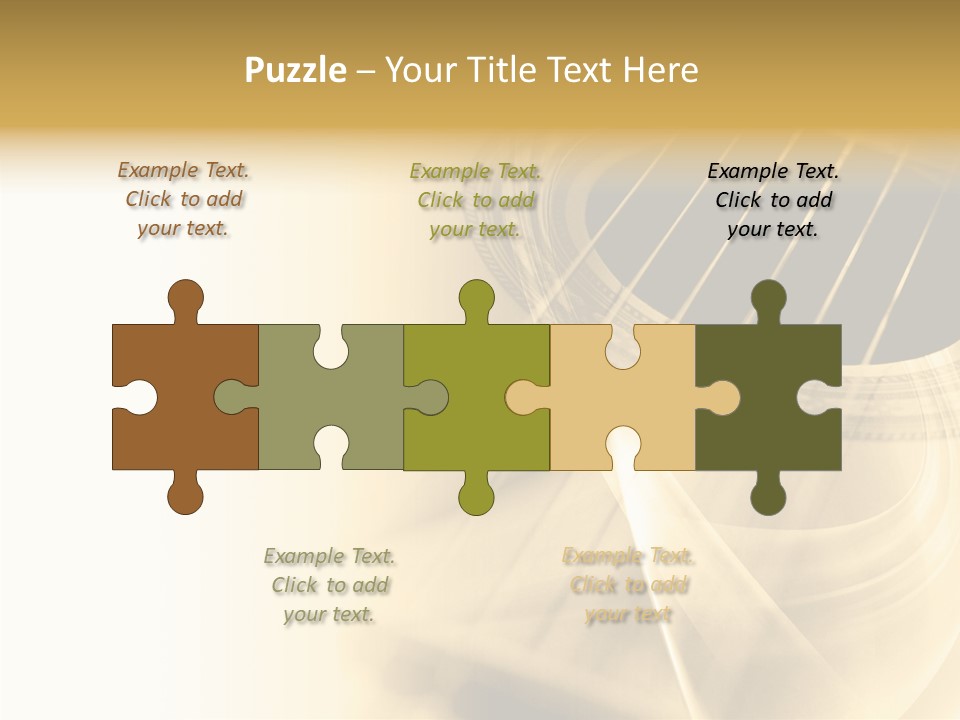 Guitar Water Digital PowerPoint Template