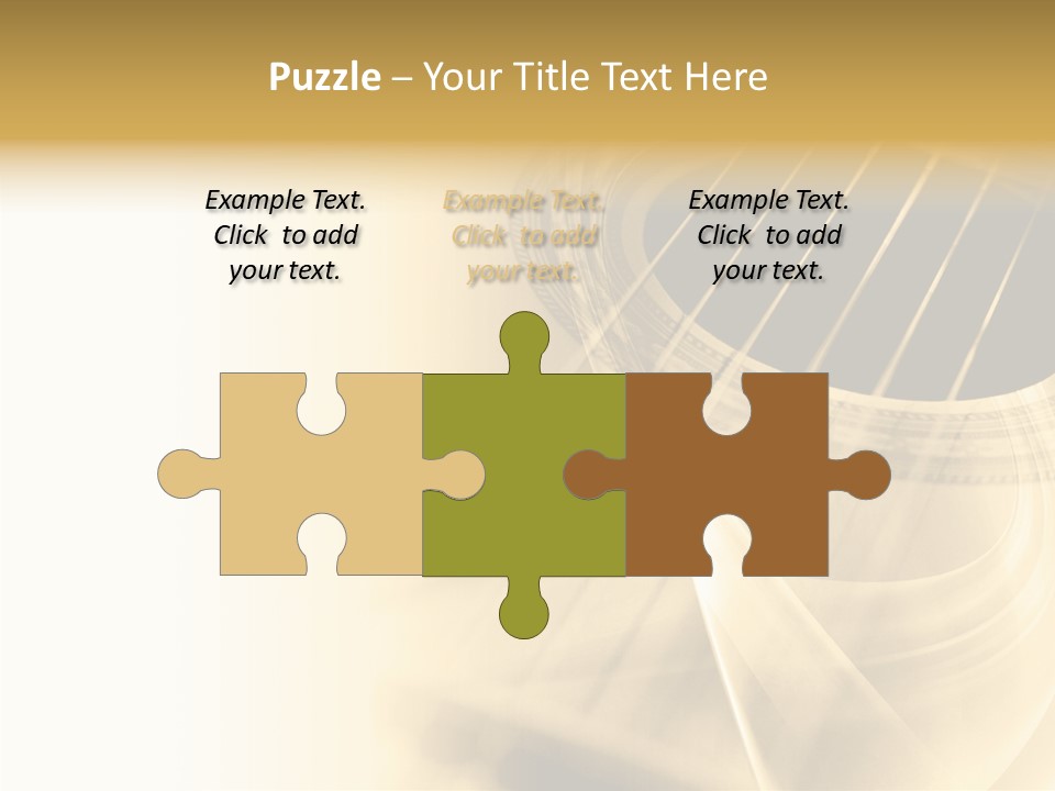 Guitar Water Digital PowerPoint Template