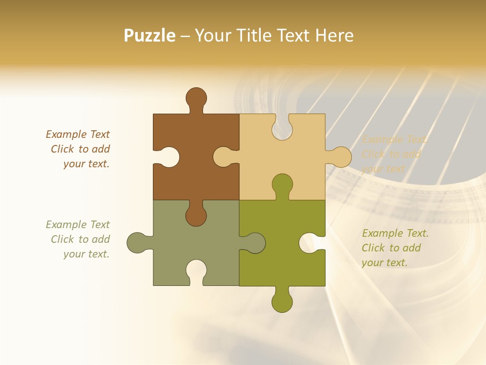 Guitar Water Digital PowerPoint Template