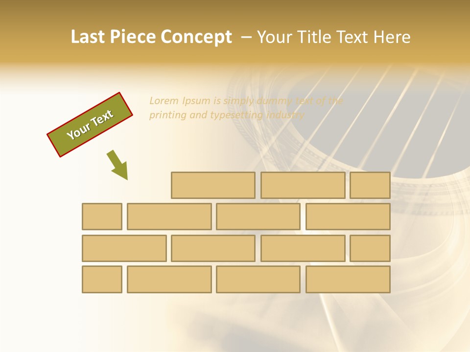Guitar Water Digital PowerPoint Template