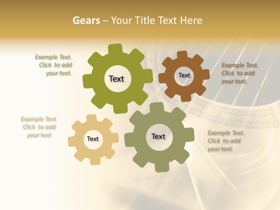 Guitar Water Digital PowerPoint Template