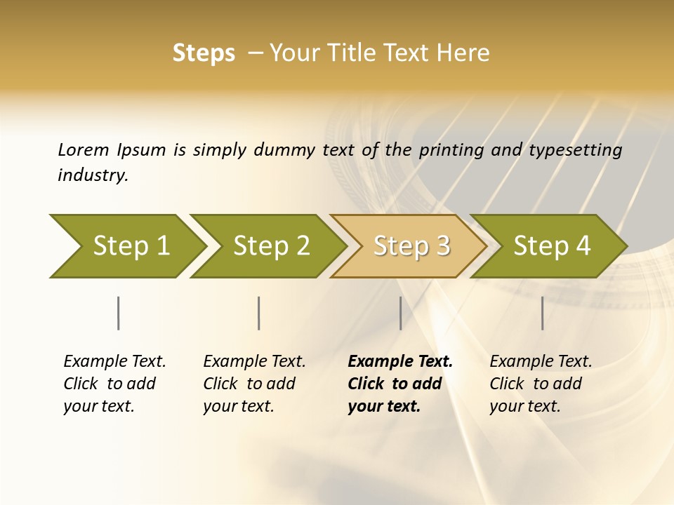 Guitar Water Digital PowerPoint Template