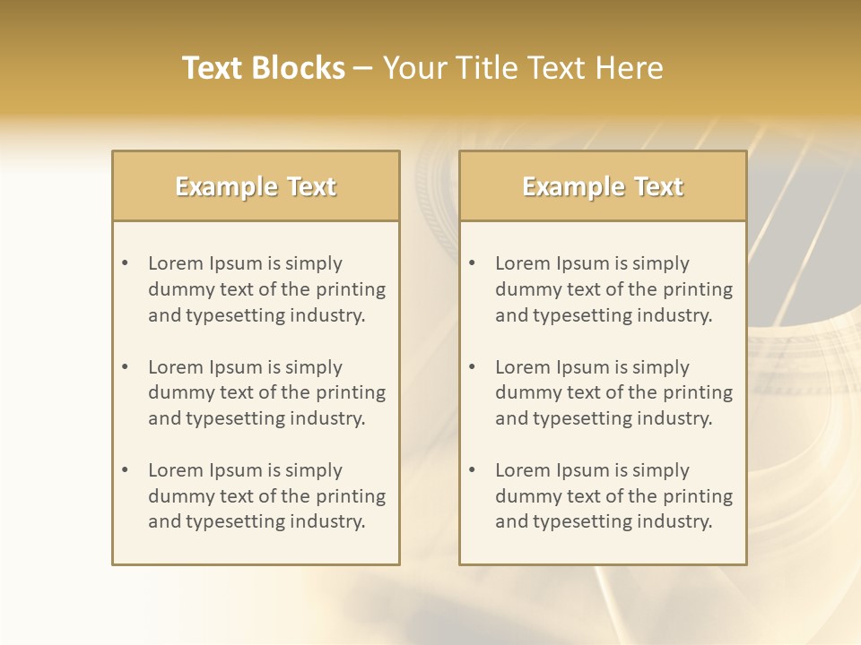 Guitar Water Digital PowerPoint Template