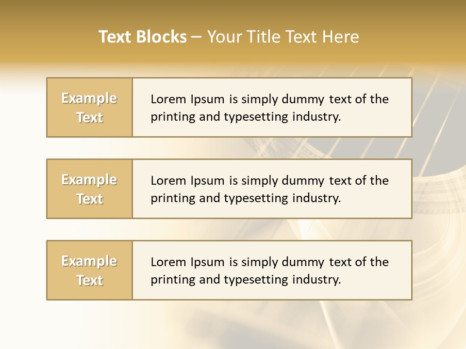 Guitar Water Digital PowerPoint Template