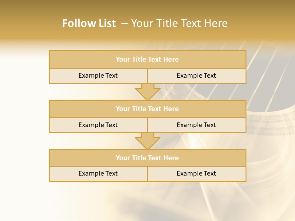 Guitar Water Digital PowerPoint Template