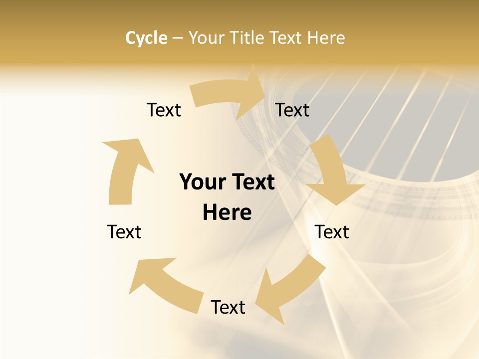 Guitar Water Digital PowerPoint Template