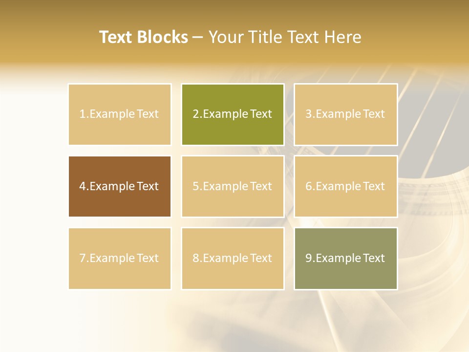 Guitar Water Digital PowerPoint Template