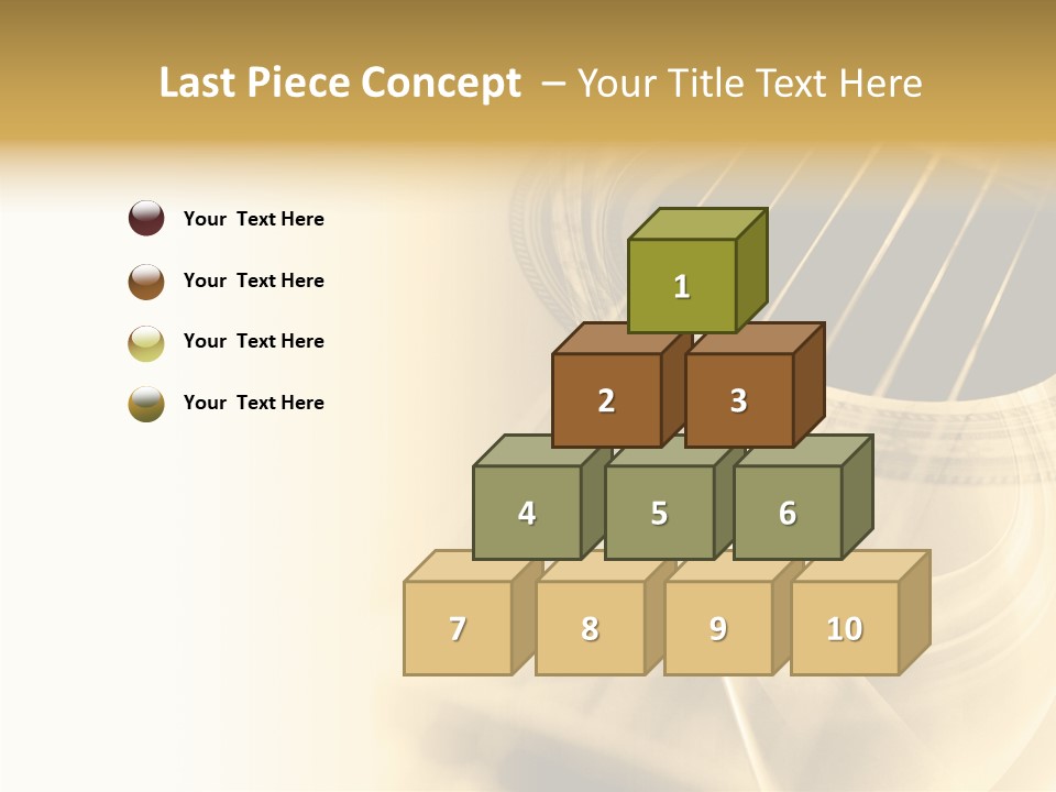 Guitar Water Digital PowerPoint Template