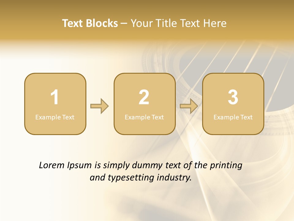 Guitar Water Digital PowerPoint Template