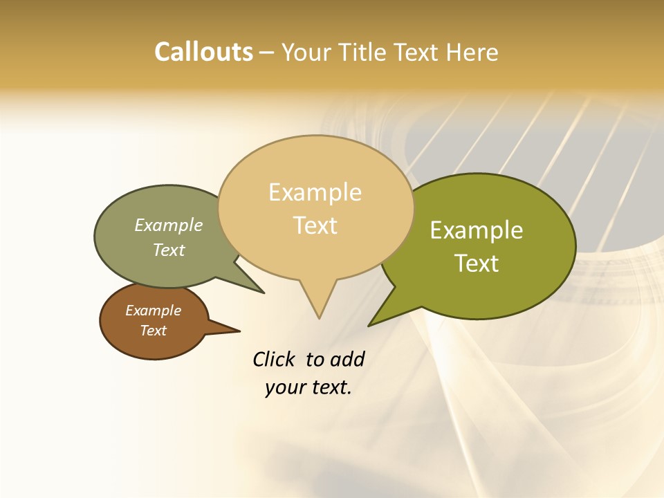 Guitar Water Digital PowerPoint Template