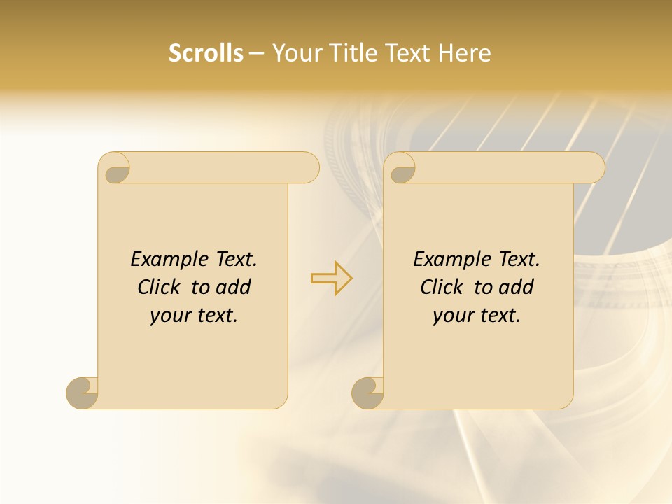 Guitar Water Digital PowerPoint Template