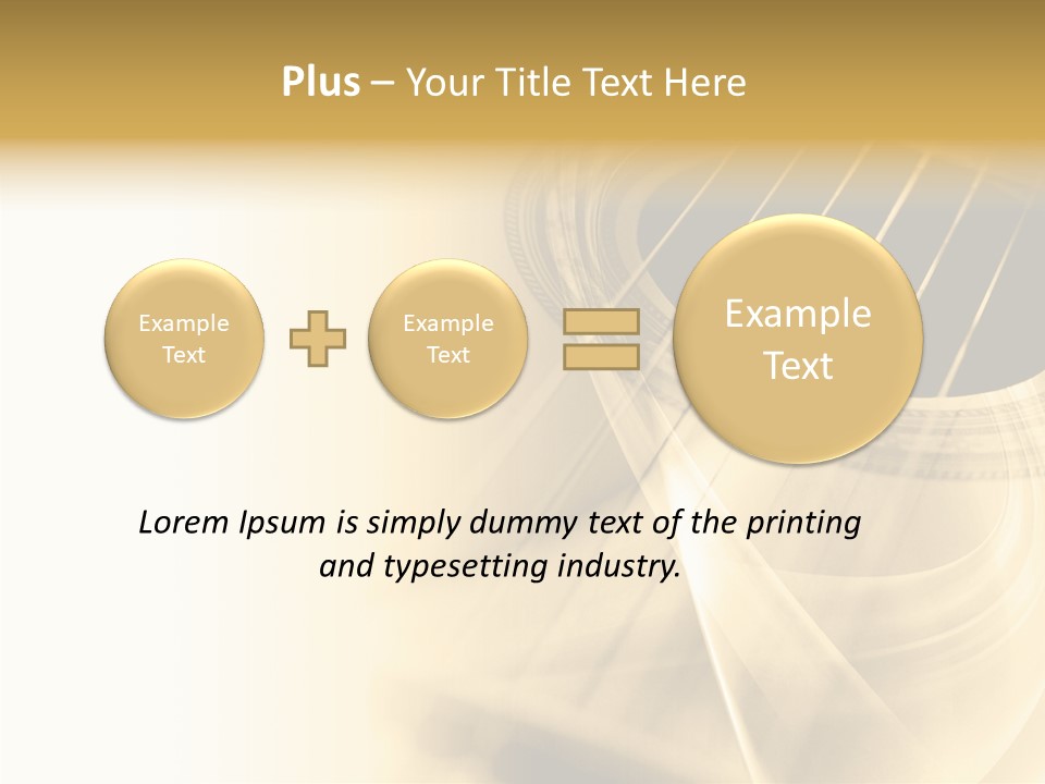 Guitar Water Digital PowerPoint Template