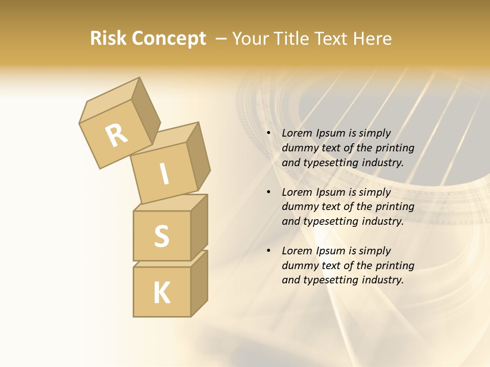 Guitar Water Digital PowerPoint Template