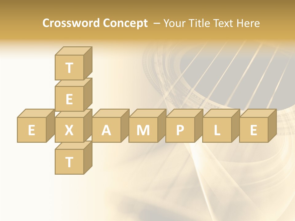 Guitar Water Digital PowerPoint Template