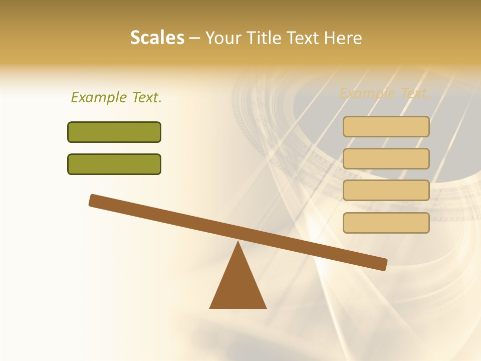Guitar Water Digital PowerPoint Template