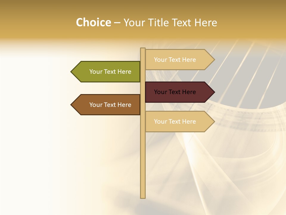 Guitar Water Digital PowerPoint Template