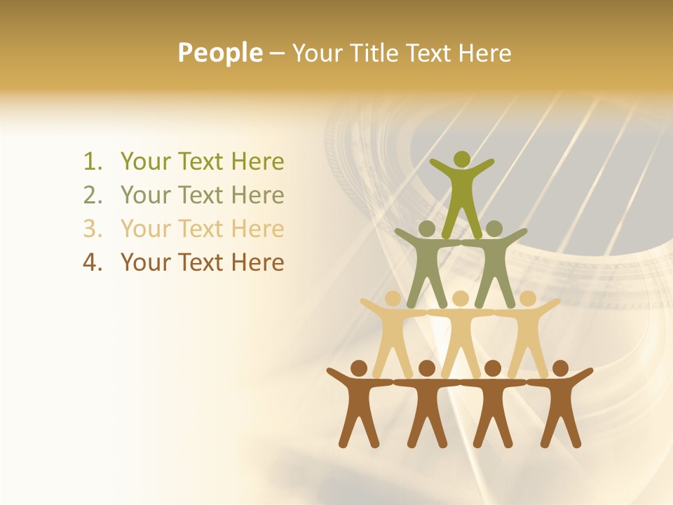 Guitar Water Digital PowerPoint Template