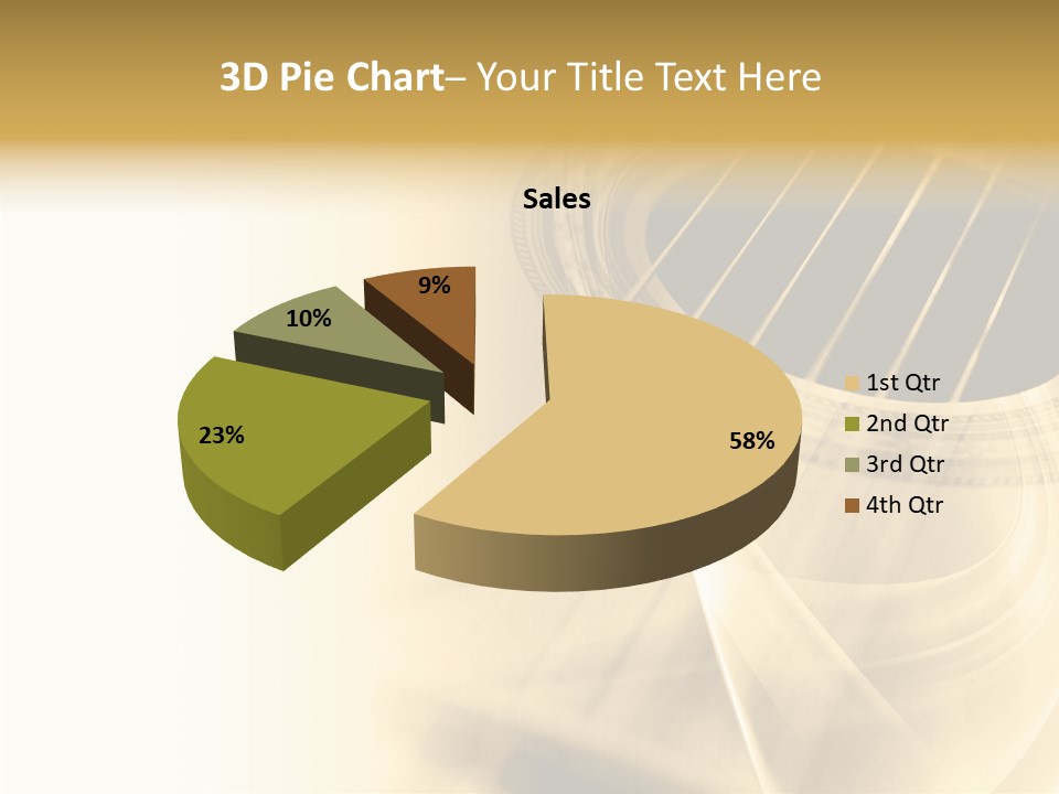 Guitar Water Digital PowerPoint Template