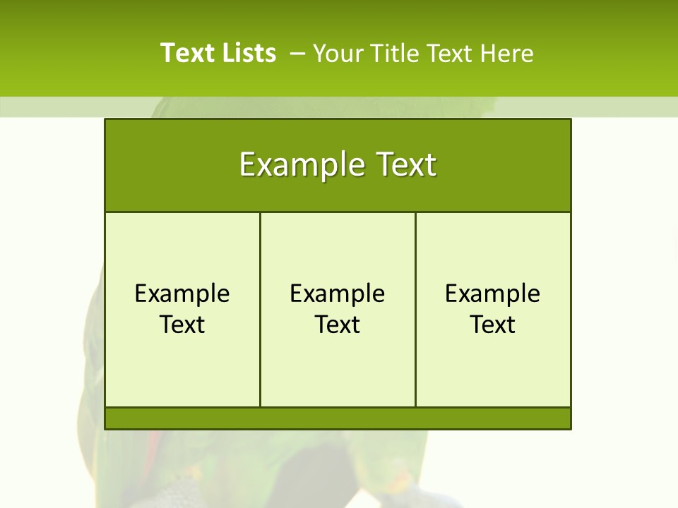 Ochrocephala Yellow Crowned Peru PowerPoint Template